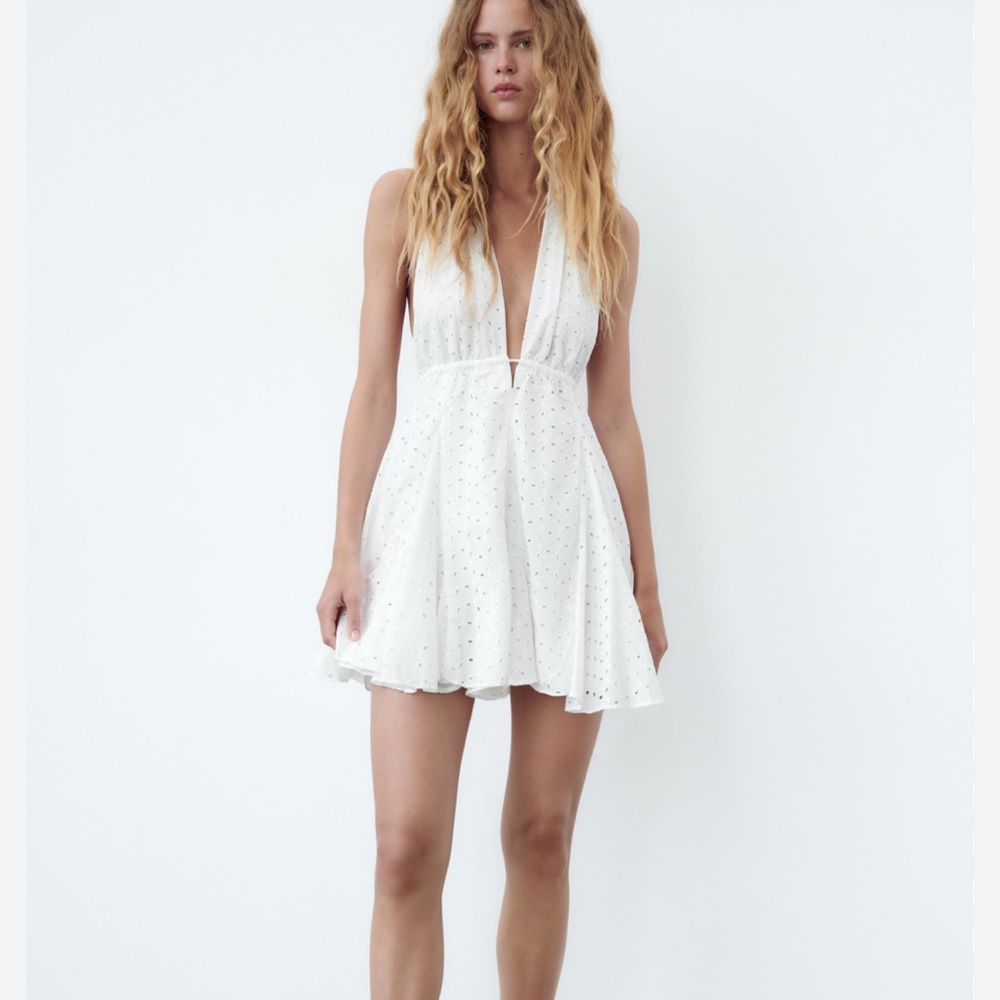 Zara White Mini Dress